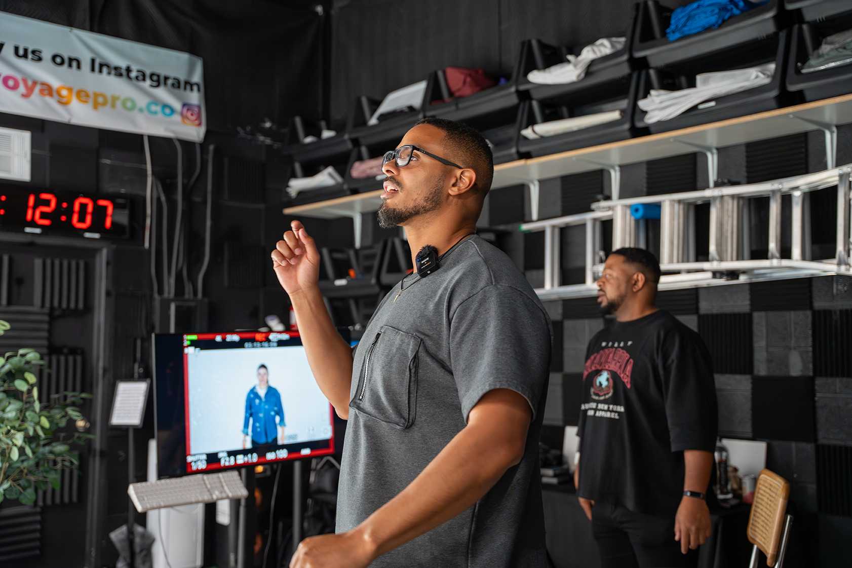 Behind the scenes production at Simon Creative House